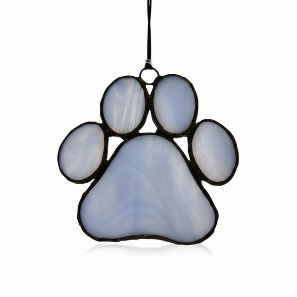 Glass Paw Prints - Tevlan Glass - Painted Door on Main