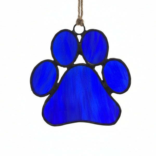 Glass Paw Prints - Tevlan Glass - Painted Door on Main