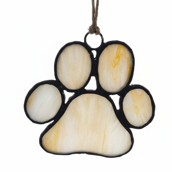 Glass Paw Prints - Tevlan Glass - Painted Door on Main