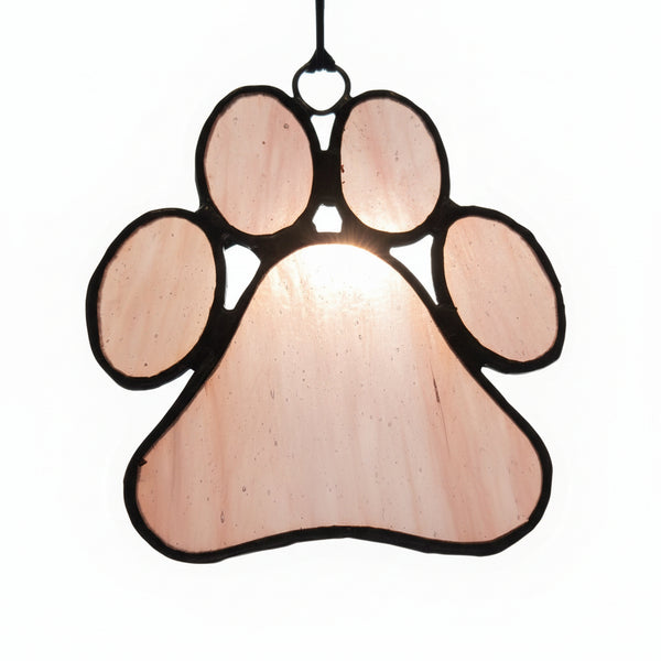 Glass Paw Prints - Tevlan Glass - Painted Door on Main