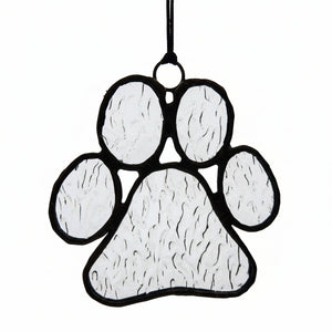 Glass Paw Prints - Tevlan Glass - Painted Door on Main