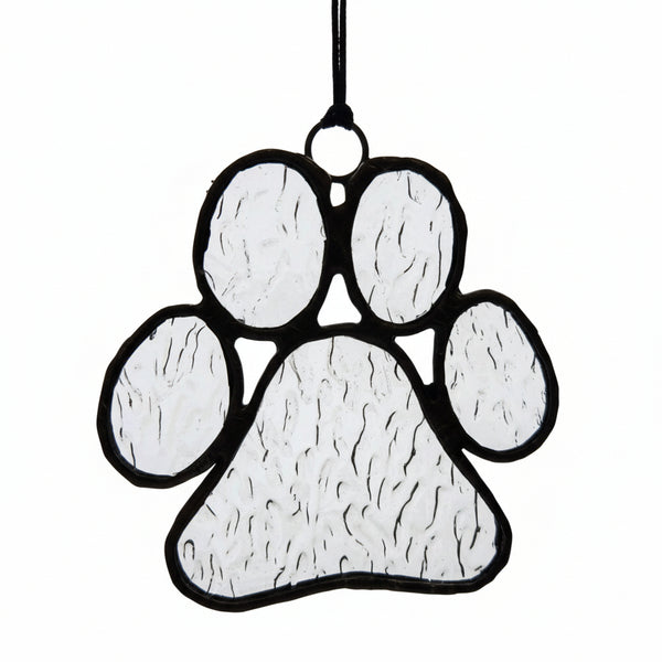 Glass Paw Prints - Tevlan Glass - Painted Door on Main