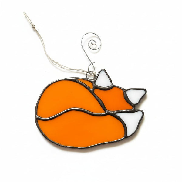 Glass Red Fox - Tevlan Glass - Painted Door on Main