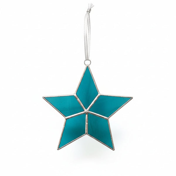 Glass Star Ornaments - Tevlan Glass - Painted Door on Main