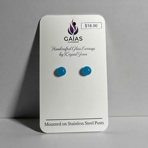 Glass Stud Earrings - Painted Door on Main