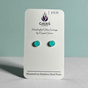 Glass Stud Earrings - Painted Door on Main