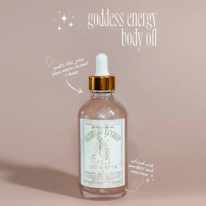 Goddess Energy Crystal Infused Body Oil - Bewitched Aromas - Painted Door on Main