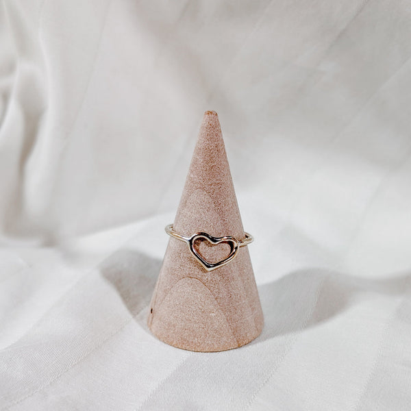 Gold - Filled Open Heart Rings - Peaks to Prairies Handmade - Painted Door on Main