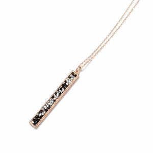Gold Silver & Black Crystal Bar Necklace - Gracie Rose Designs - Painted Door on Main