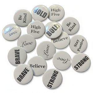 Good Vibes Handmade Buttons - Sweet Bean Art - Painted Door on Main