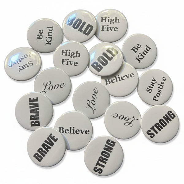 Good Vibes Handmade Buttons - Sweet Bean Art - Painted Door on Main