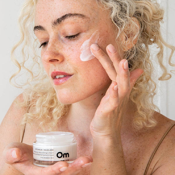 Gotu Kola + Squalane Hyaluronic Nourishing Cream - Om Organics Skincare - Painted Door on Main