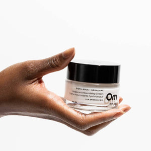 Gotu Kola + Squalane Hyaluronic Nourishing Cream - Om Organics Skincare - Painted Door on Main