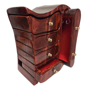 Handcrafted Wood Jewelry Boxes - Painted Door on Main