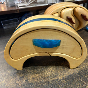 Handcrafted Wood Keepsake Boxes - Painted Door on Main