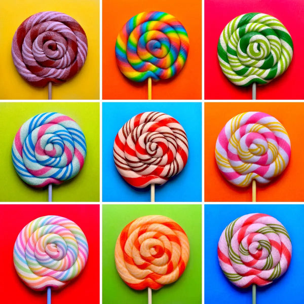 Handmade Whirl Pop - Volio's Confections - Painted Door on Main