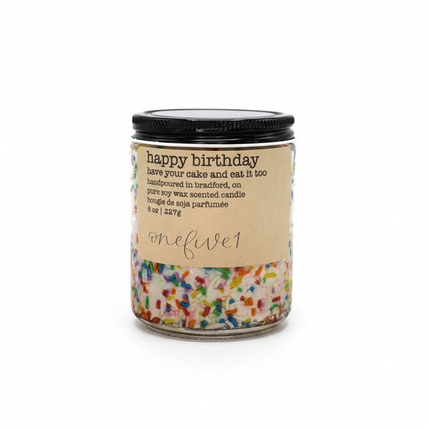 'Happy birthday' Soy Wax Candle - Painted Door on Main