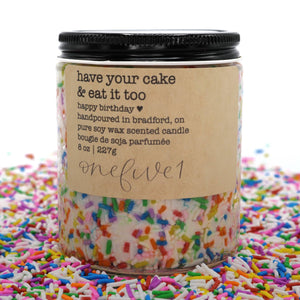 'Have your cake & eat it too' Candle - onefive1 - Painted Door on Main