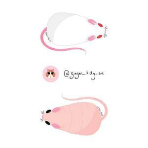 Heart Rat Stickers 2 - Pack - Painted Door on Main