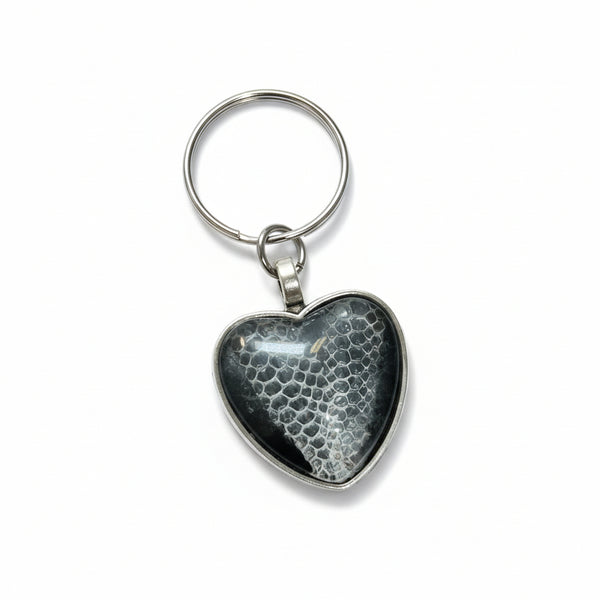 Heart Snakeskin Keychains - Mr Slithers' Boutique - Painted Door on Main