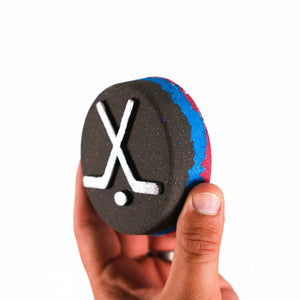 Hockey Puck Bath Bomb - Happy Hippo Bath - Painted Door on Main