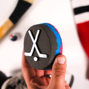 Hockey Puck Bath Bomb - Happy Hippo Bath - Painted Door on Main