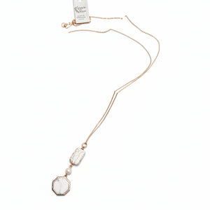 Howlite & Freshwater Pearl Necklace - Gracie Rose Designs - Painted Door on Main