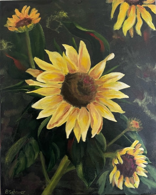 111-15 Phil's Sunflowers - Betty Schriver Art