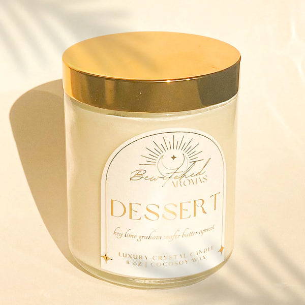086-02 Dessert Crystal Candle Jar - Bewitched Aromas