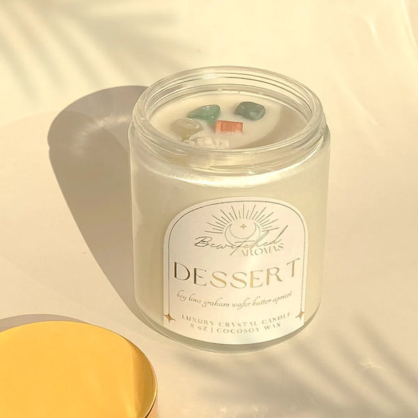 086-02 Dessert Crystal Candle Jar - Bewitched Aromas