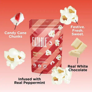 Jingle Bell Pops White Chocolate Popcorn - Painted Door on Main