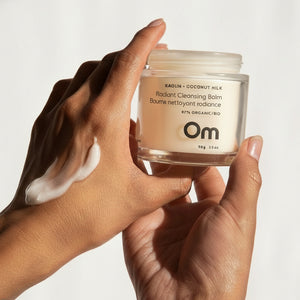Kaolin + Coconut Milk Cleansing Balm - Om Organics Skincare - Painted Door on Main