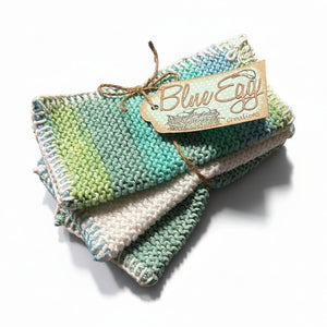 Knitted Cloth Gift Sets - Blue Egg Creations - Painted Door on Main