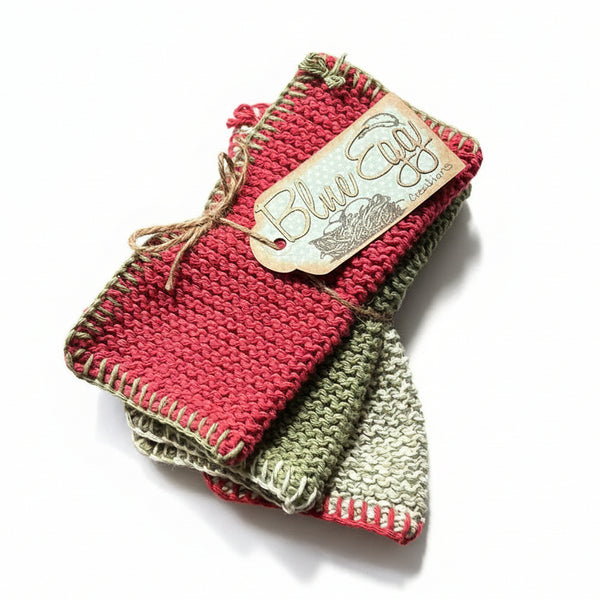 Knitted Cloth Gift Sets - Blue Egg Creations - Painted Door on Main