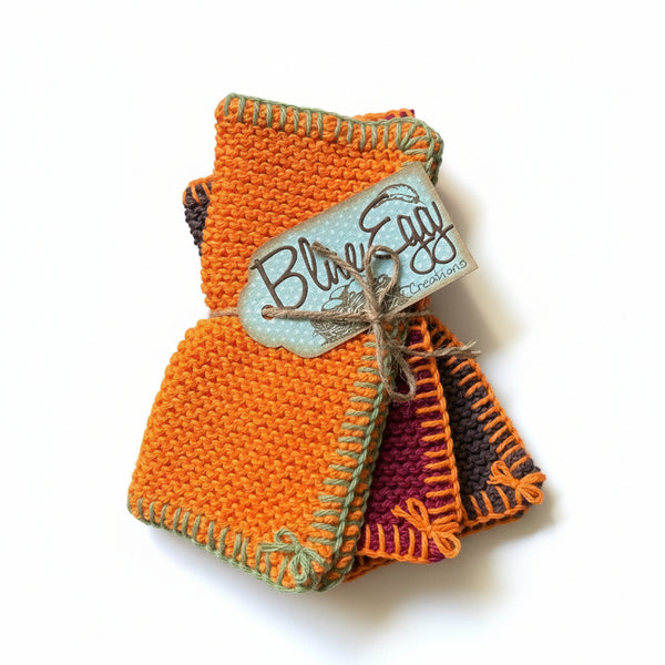 Knitted Cloth Gift Sets - Blue Egg Creations - Painted Door on Main