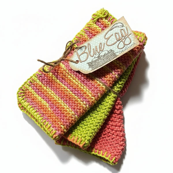 Knitted Cloth Gift Sets - Blue Egg Creations - Painted Door on Main