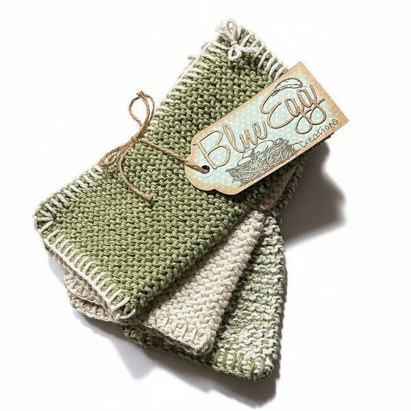 Knitted Cloth Gift Sets - Blue Egg Creations - Painted Door on Main