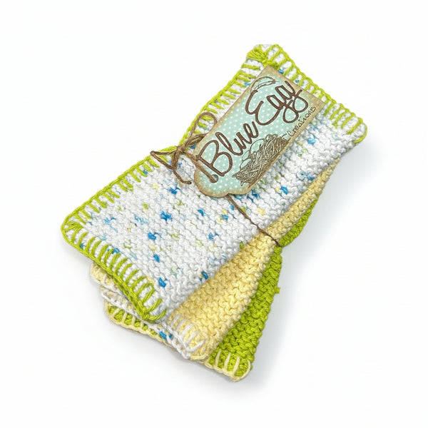 Knitted Cloth Gift Sets - Blue Egg Creations - Painted Door on Main