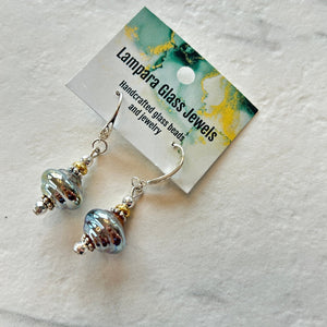 Lampwork Beads + Sterling Silver Earring - Painted Door on Main