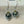 Lampwork Glass Beads + Sterling Silver Earring - Painted Door on Main