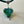 Lampwork Glass Heart + Leather Necklace (Short) - Painted Door on Main