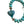 Lampwork Glass Heart Stretchy Bracelet - Painted Door on Main