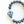 Lampwork Glass Heart Stretchy Bracelet - Painted Door on Main