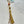 Lampwork Glass + Leather Tassel Purse Charm/Keychain (LPC) - Painted Door on Main