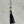 Lampwork Glass + Leather Tassel Purse Charm/Keychain (LPC) - Painted Door on Main