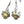 Lampwork Glass + Sterling Silver Earring - Painted Door on Main