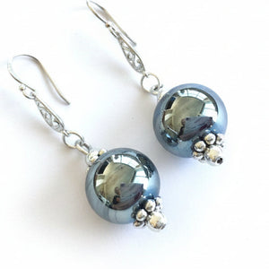 Lampwork Glass + Sterling Silver Earring - Painted Door on Main