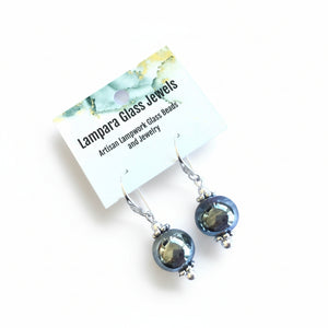 Lampwork Glass + Sterling Silver Earring - Painted Door on Main