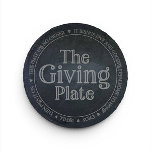 Laser Engraved Slate Rounds - Painted Door on Main
