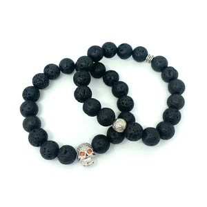 Lava Bead Bracelets - Shell Cavé Studio - Painted Door on Main